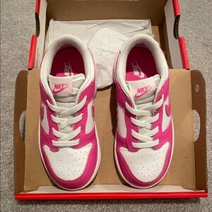 Nike Vibrant Pink and White Athletic Shoes